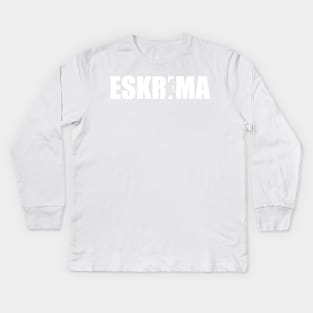 Eskrima Kali Arnis Filipino Martial Arts FMA Kids Long Sleeve T-Shirt